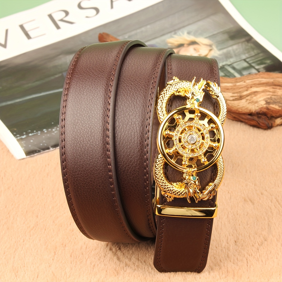 Double Loop Dragon 110 Long Automatic Bucket Strap Extended Men's Strap