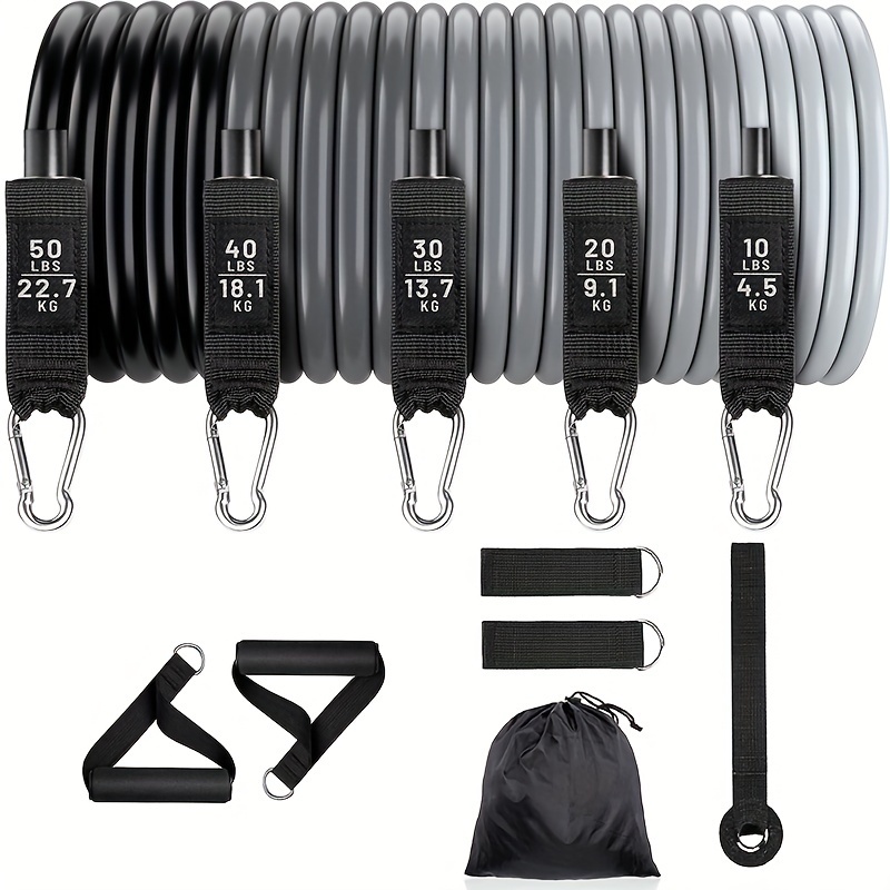 Workout Bands with Handles for Fitness Training at Home