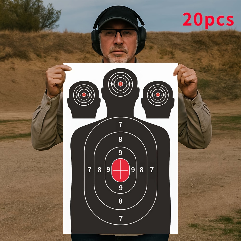 10//100pcs 12×18 Inch High-accuracy Humanoid Paper | Professional Skill Improvement Practice, Precision Training, Universal Use For Indoor And Outdoor.