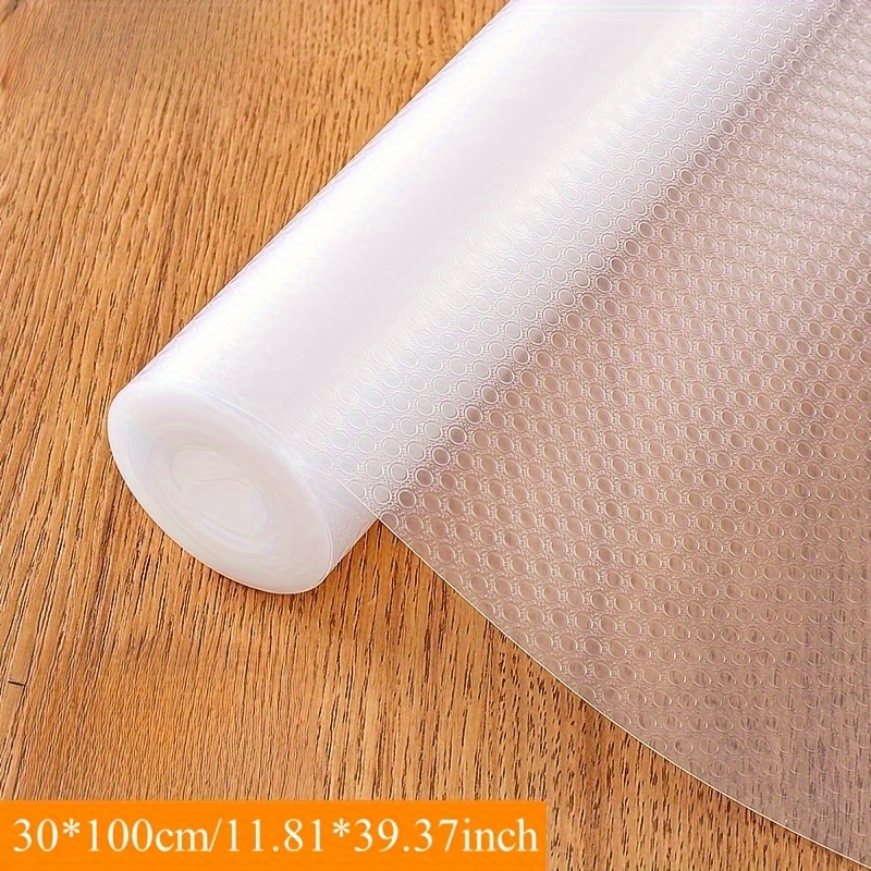 Image of 1roll Kitchen Cabinet Liner, Shelf Drawer Liner, Cabinet Mat Liner, Paper Waterproof Dust Proof Non-slip Fridge Table Pad Shelf Paper For Kitchen Cabinets, Shelf Liners