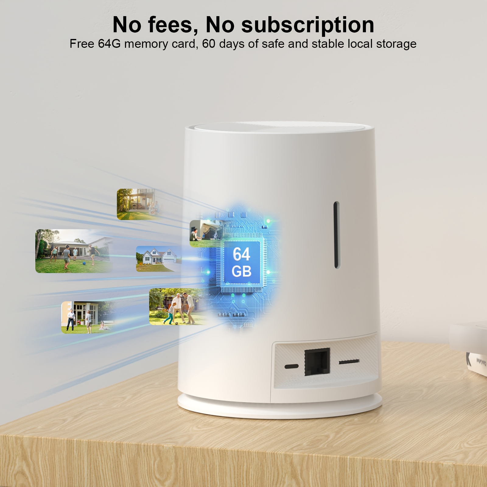 Kit de 4 caméras de sécurité solaires sans fil d'extérieur | 4MP, vision nocturne couleur, détection de mouvement, sans frais mensuels, carte mémoire 64 Go, alimentation par batterie/USB à double usage, fonction Wi-Fi, batterie solaire au lithium - ANRAN