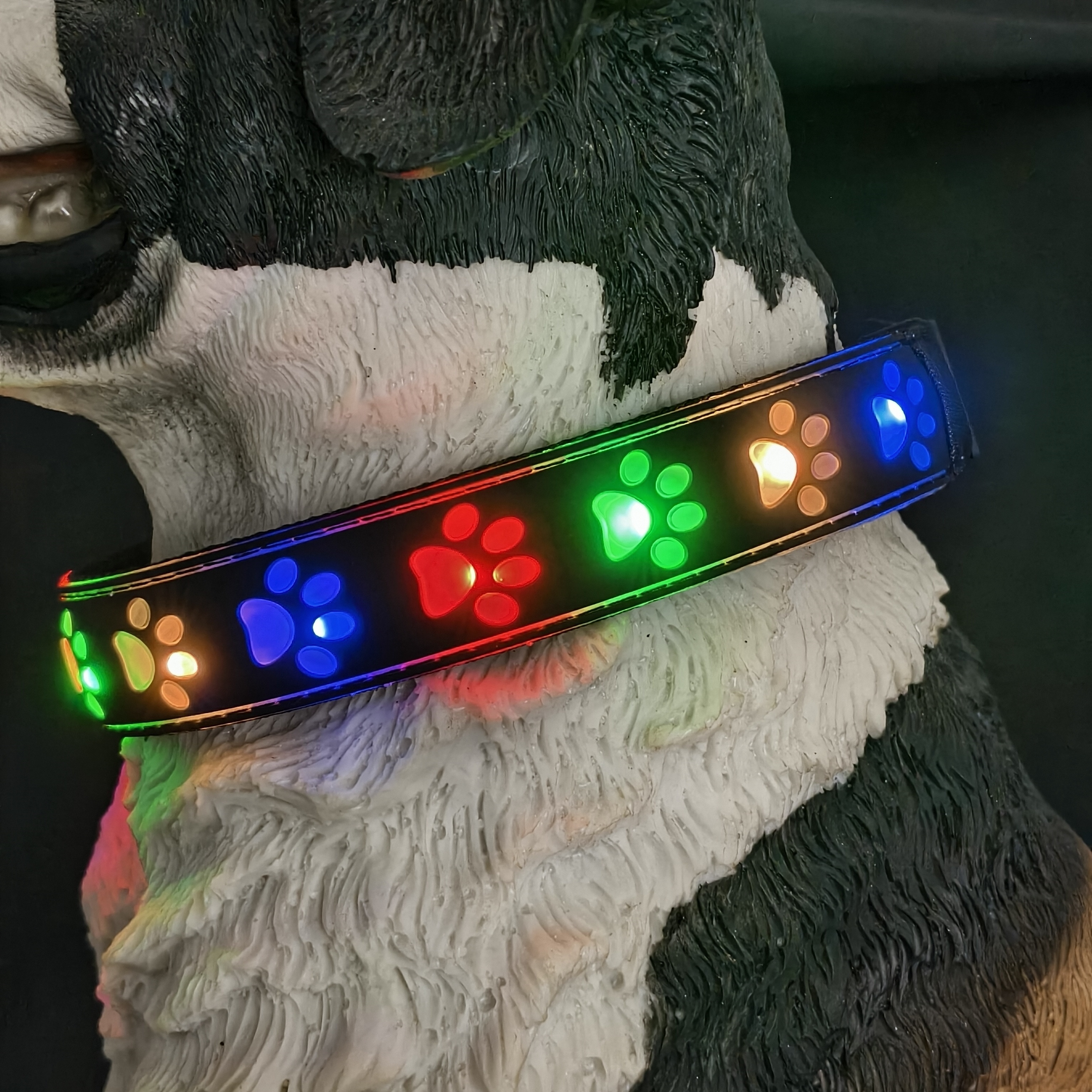 LED Hundehalsband – Wiederaufladbar, Wasserdicht, 3 Lichtmodi, Verstellbar 35–55 Cm, Für Alle Hundegrößen