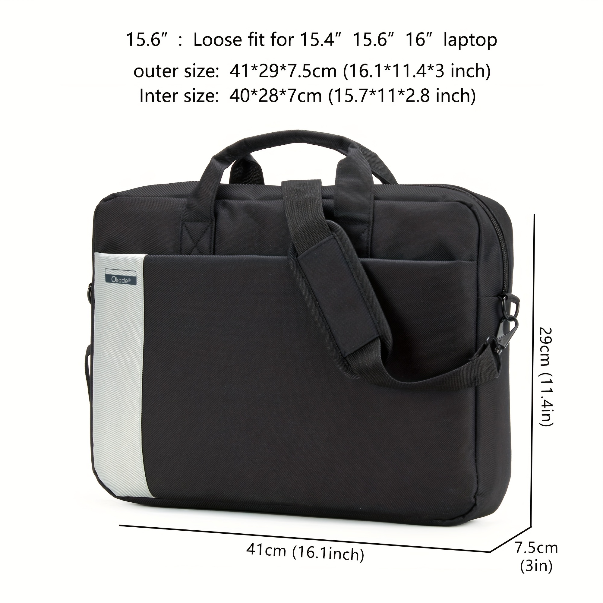 Large Capacity Laptop Shoulder Bag for Heavy Gaming Notebooks
