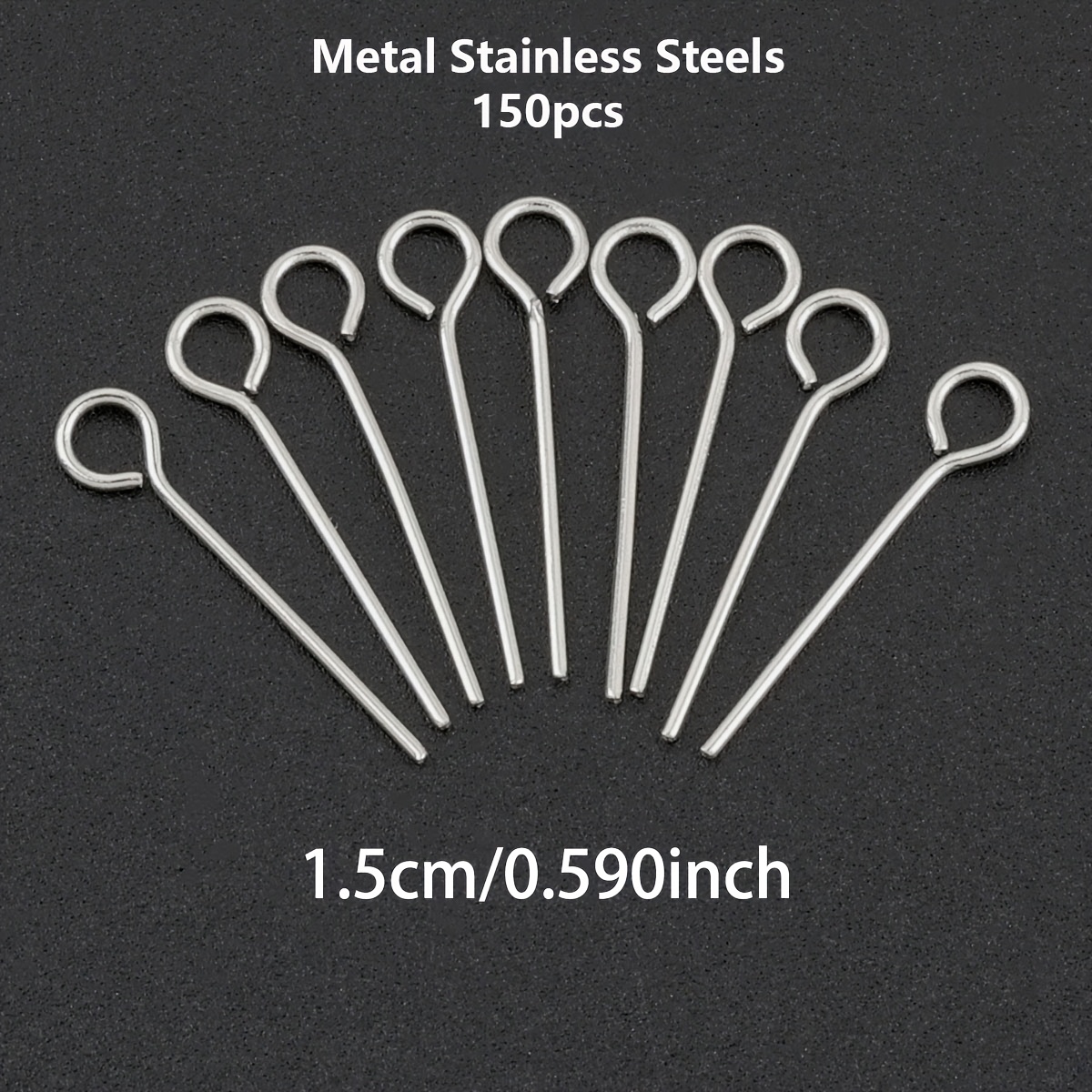 150pcs DIY Stainless Steel Jewellery Making Head Pins
