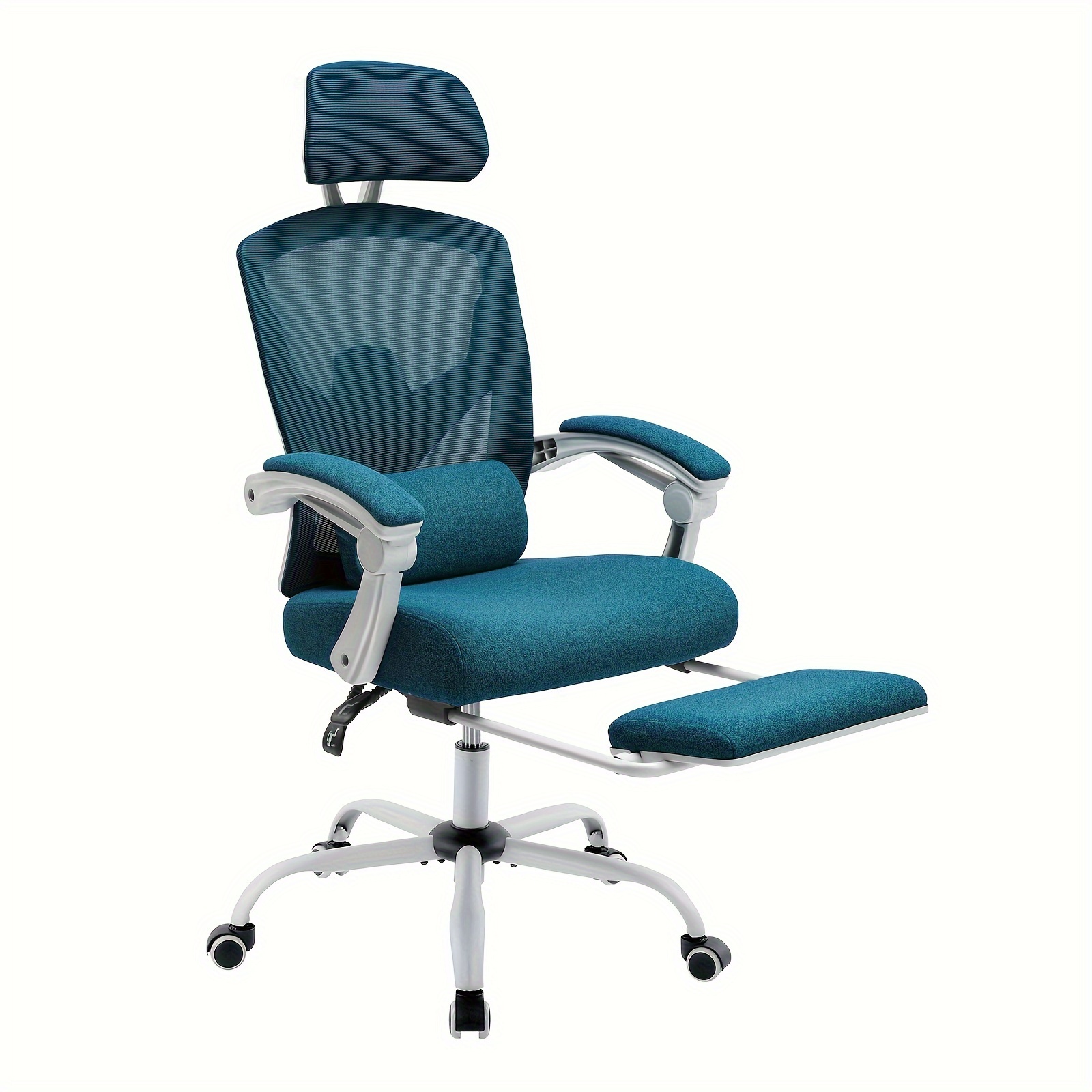 

Office Computer Desk Chair, Ergonomic High-back Mesh Rolling Work Swivel Chairs With Wheels, Comfortable Lumbar Support, Comfy Arms For Home, Gaming Room, Bedroom, Study, Student