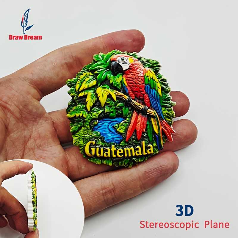 TEMU 1pc Guatemala Refrigerator Magnet, Travel Stereoscopic Souvenir, Souvenir Gift, Furniture And Kitchenware, Suitable For Kitchen, Office, House,