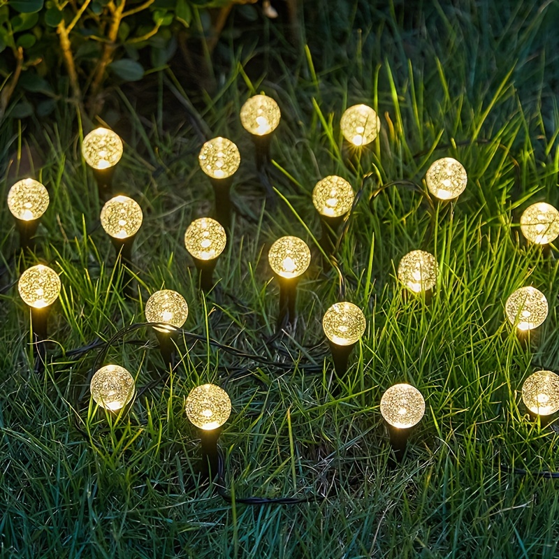 1pc, 40led, 393inch, Solar Lawn With Color Flashing Lights, Lamps, Household Lamps, Courtyard Garden Lawn String, Used For Garden Path, Aisle, Courtyard Decorative Atmosphere Lights Halloween