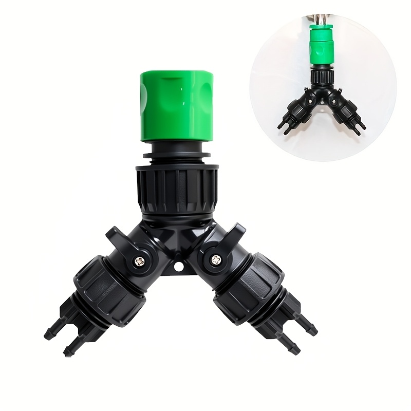 Garden 1/4 Inch Hose Automatic Watering System Kit for Bonsai and  Greenhouse Drip Irrigation Faucet Adapter with * Splitter