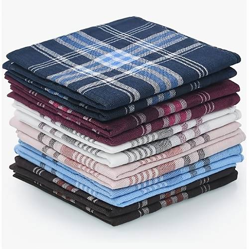 6pcs set of mens handkerchiefs business suit pocket squares unisex cotton white handkerchiefs