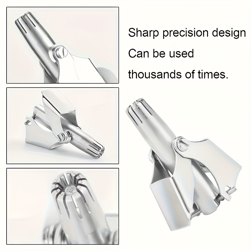 Washable Manual Nose Hair Trimmer For Men And Womens, Stainless Steel, Portable Nose Hair Clipper