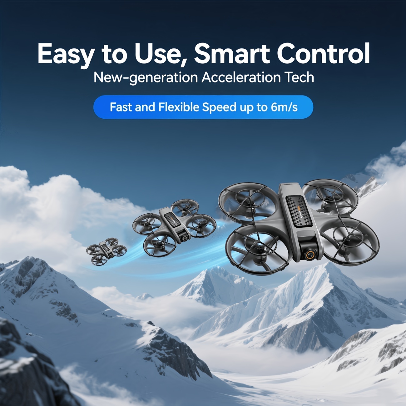 Mini Foldable RC Drone with Dual Cameras and Screen Remote, 360° Protection, Optical Flow Hover, 3 Speeds, Long Battery Life, Easy for Begin