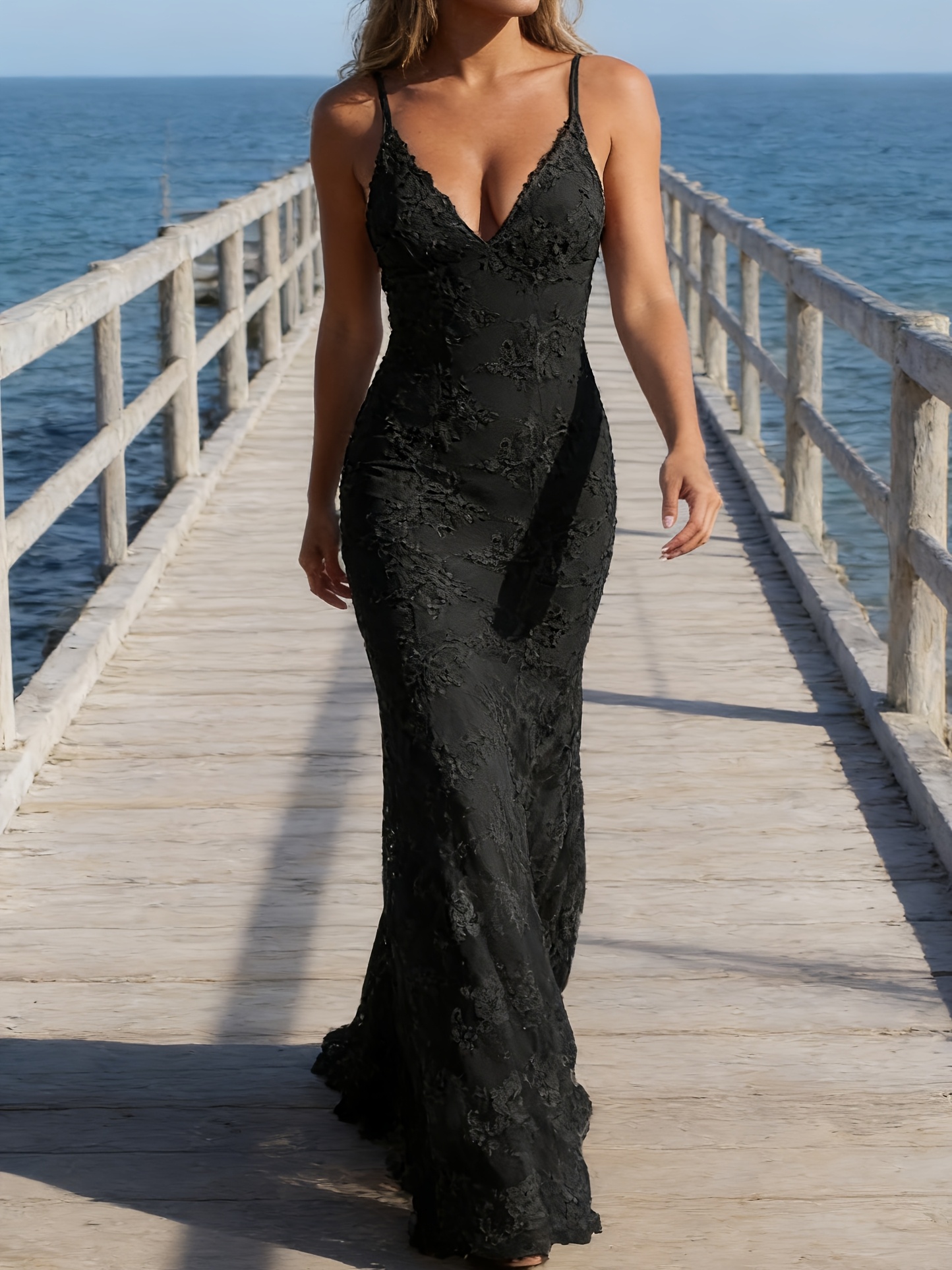princess polly baby blue dress Long Beaded Halter Black Prom Dresses V-Neck Backless Formal Evening Ball  Gowns|Sheergirl.com – SheerGirl