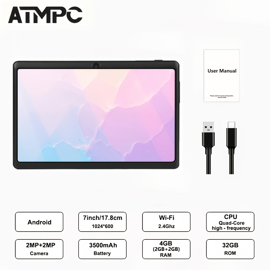 ATMPC 7-inch Quad-Core Tablet