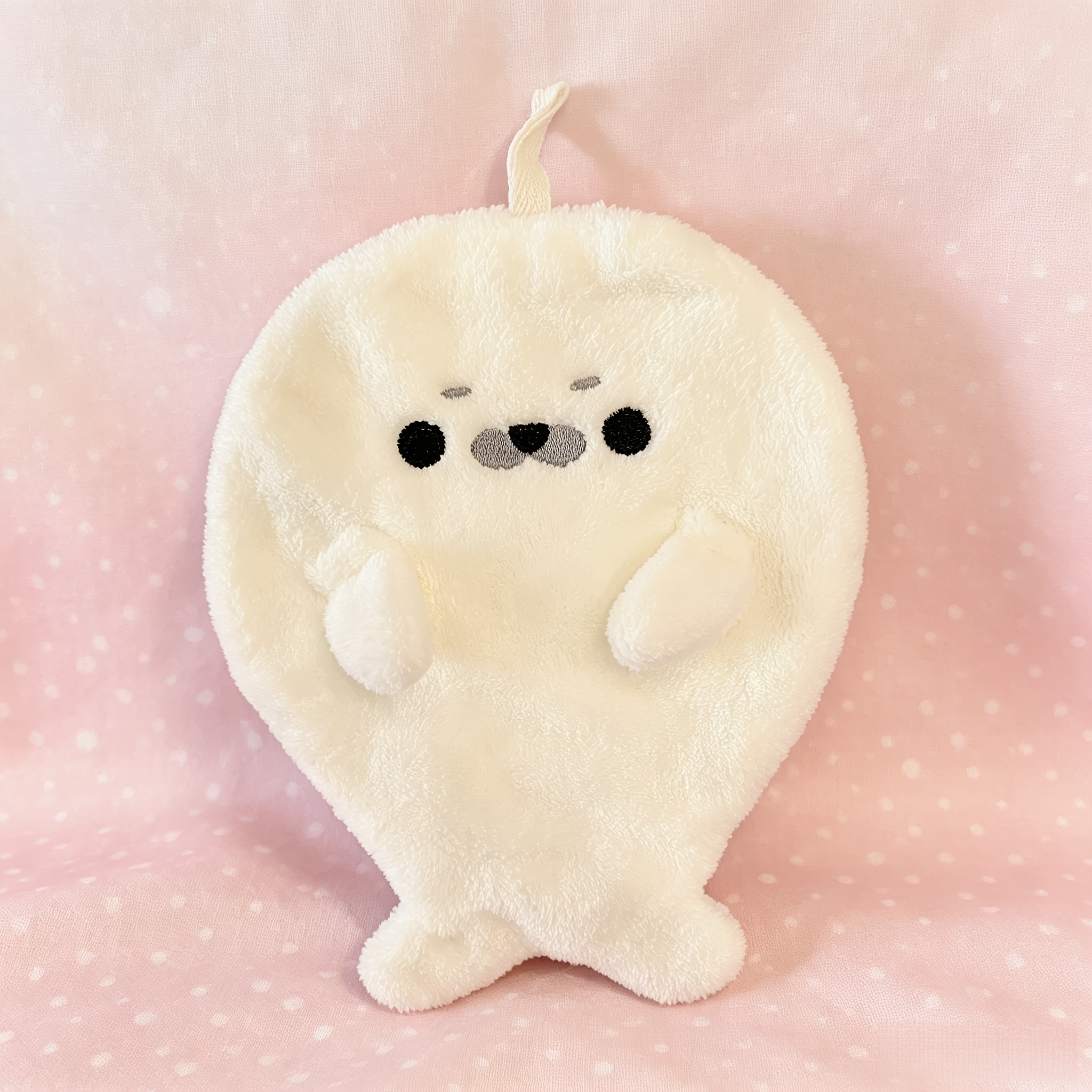 Image of Hand Towels, Hanging Super Absorbent Hand Towels, Small Household Towels, Soft And Cute Hand Towels, Creatively Designed Seal-shaped Hand Towels, Bathroom And Toilet Towels, Kitchen Hand Towels