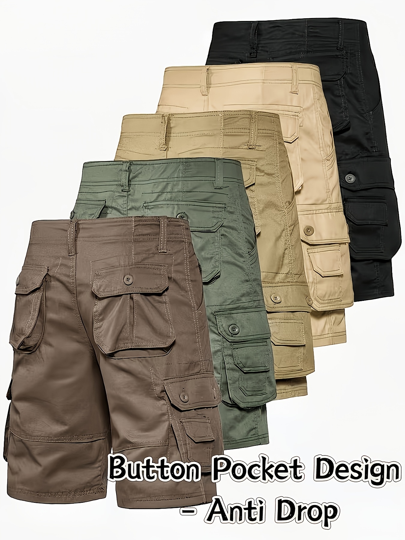 multi color   mens   cargo shorts multi pocket high quality outdoor mens shorts suitable for camping hiking fishing and hunting durable lightweight comfortable trekking gear