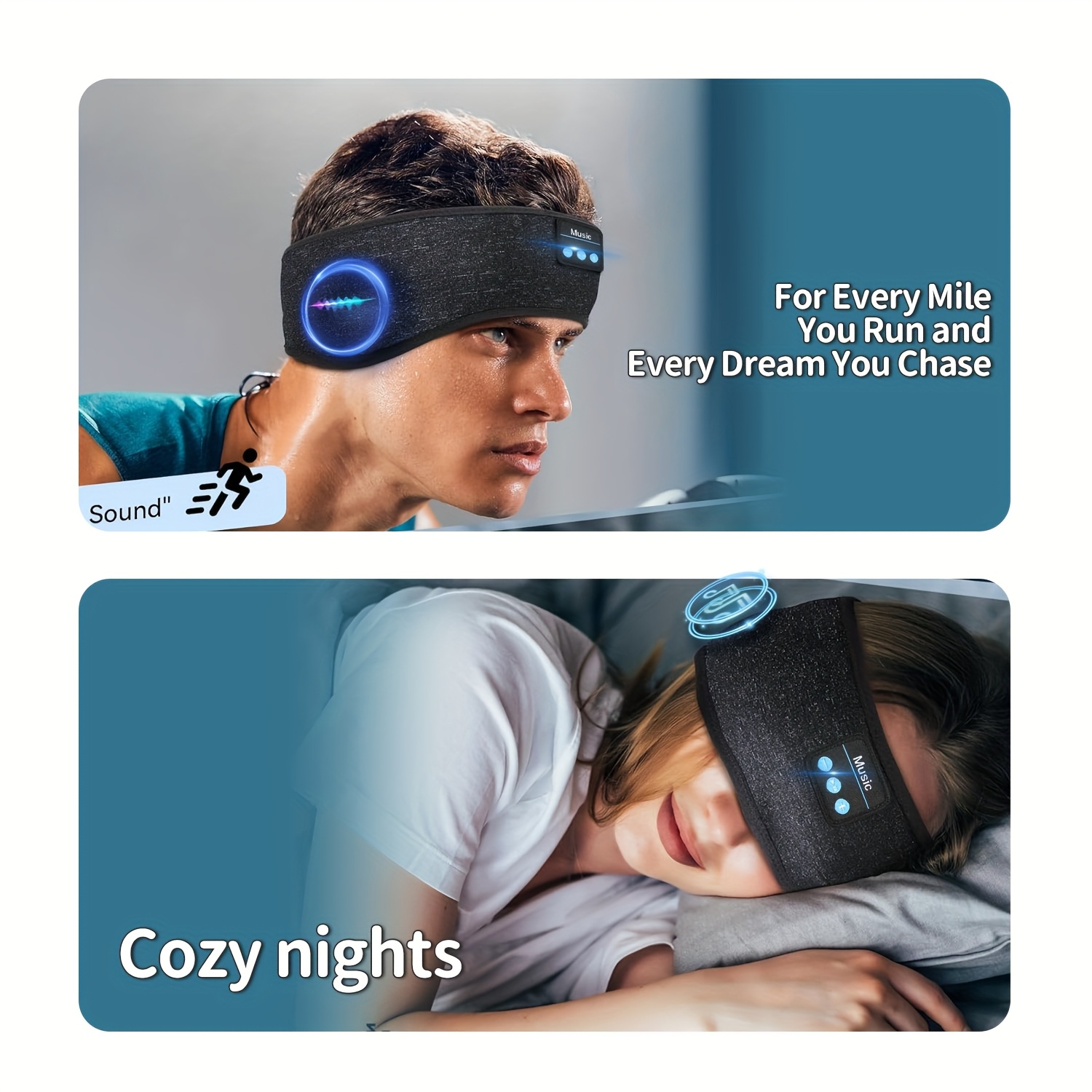 wireless wireless sleep headphones eye mask style soft 3 in 1 sleep headphones suitable for side sleepers with 12 hours of   time ultra thin wireless 5 3 features washable   with noise reduction Product details 1