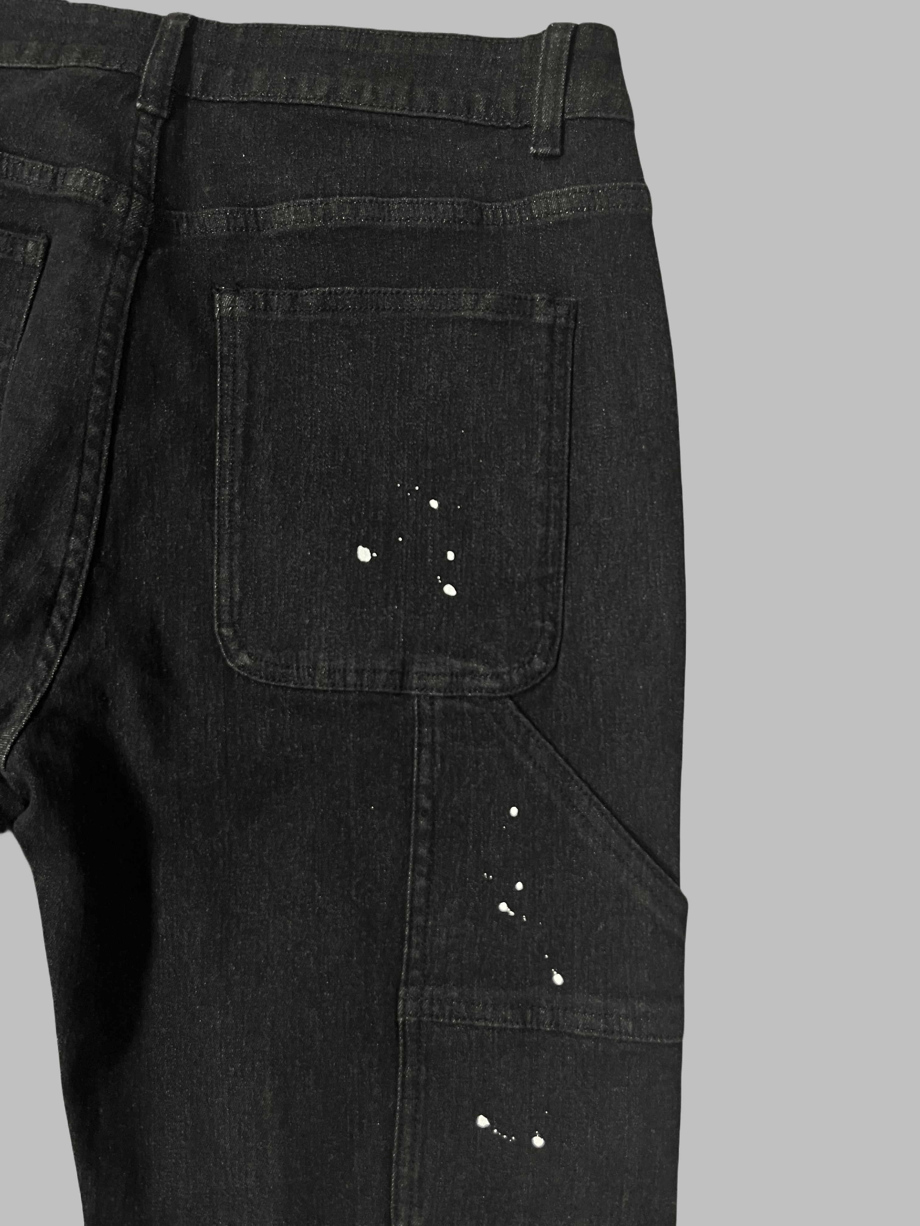 mens streetwear flared pants stretchy denim like Temu Saudi Arabia