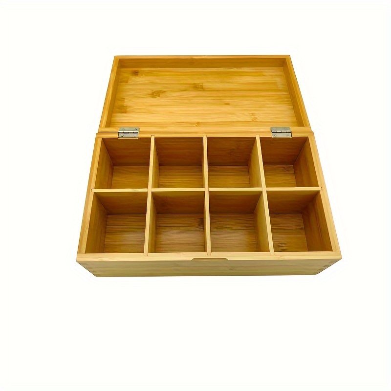 Storage Container Bamboo Wooden 2/3/4/6 compartment Box - Temu