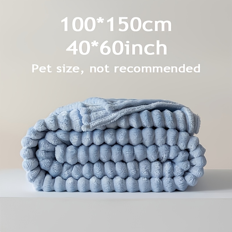 Striped Luxury Bed Blanket, Soft and Comfortable
