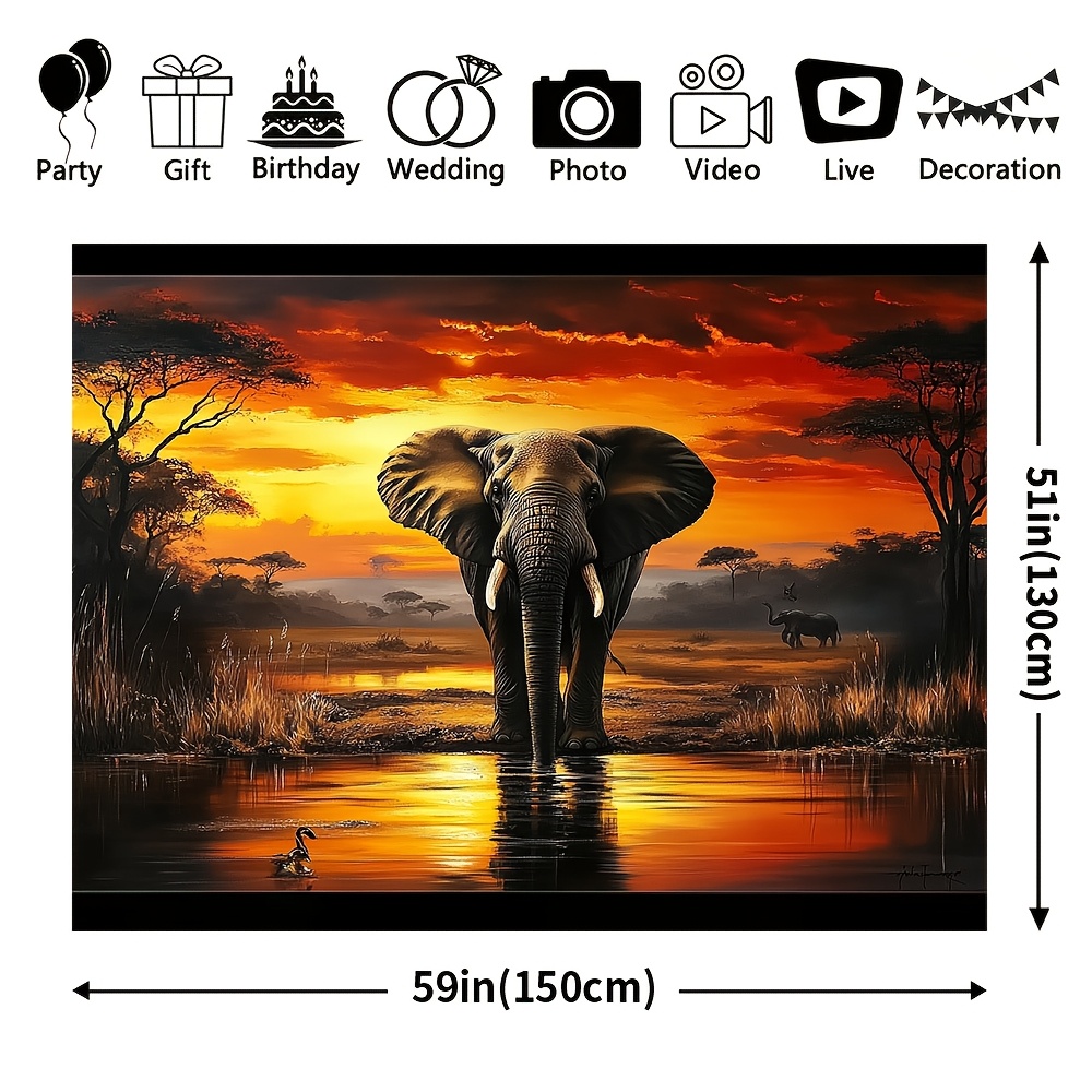 TEMU 1pc Backdrop - Modern Rustic Print Suitable For, Room, Door & Wall Decor - Installation