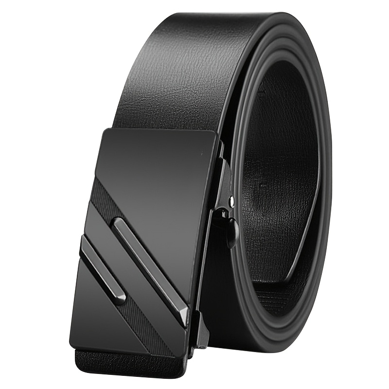 TEMU 1 Men's Belt, Versatile Black/golden/silvery. Daily Casual Wear, Ideal Gift For Boyfriend/, Perfect For Back To School, Autumn & Winter.
