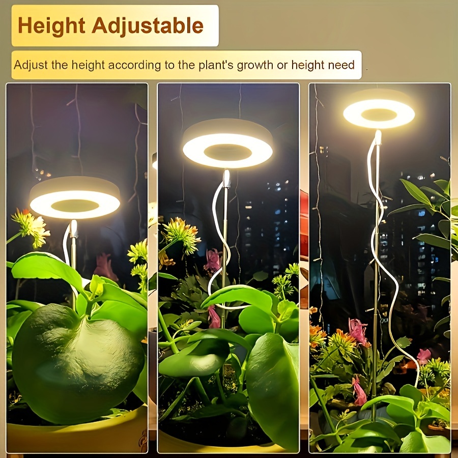 

1 Pack, Full Spectrum Indoor Imitation Sun Led Plant Growth Lamp Succulent Green Plant Flower Indoor Socket Telescopic Fill Light Lamp
