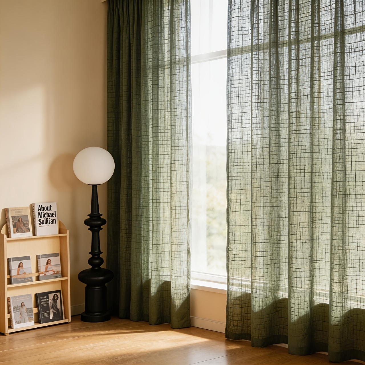 TEMU Dikke Zware Kruisvered Gordijnen, Moderne Eenvoudige Kleur Raamvoile voor Woonkamer Slaapkamer