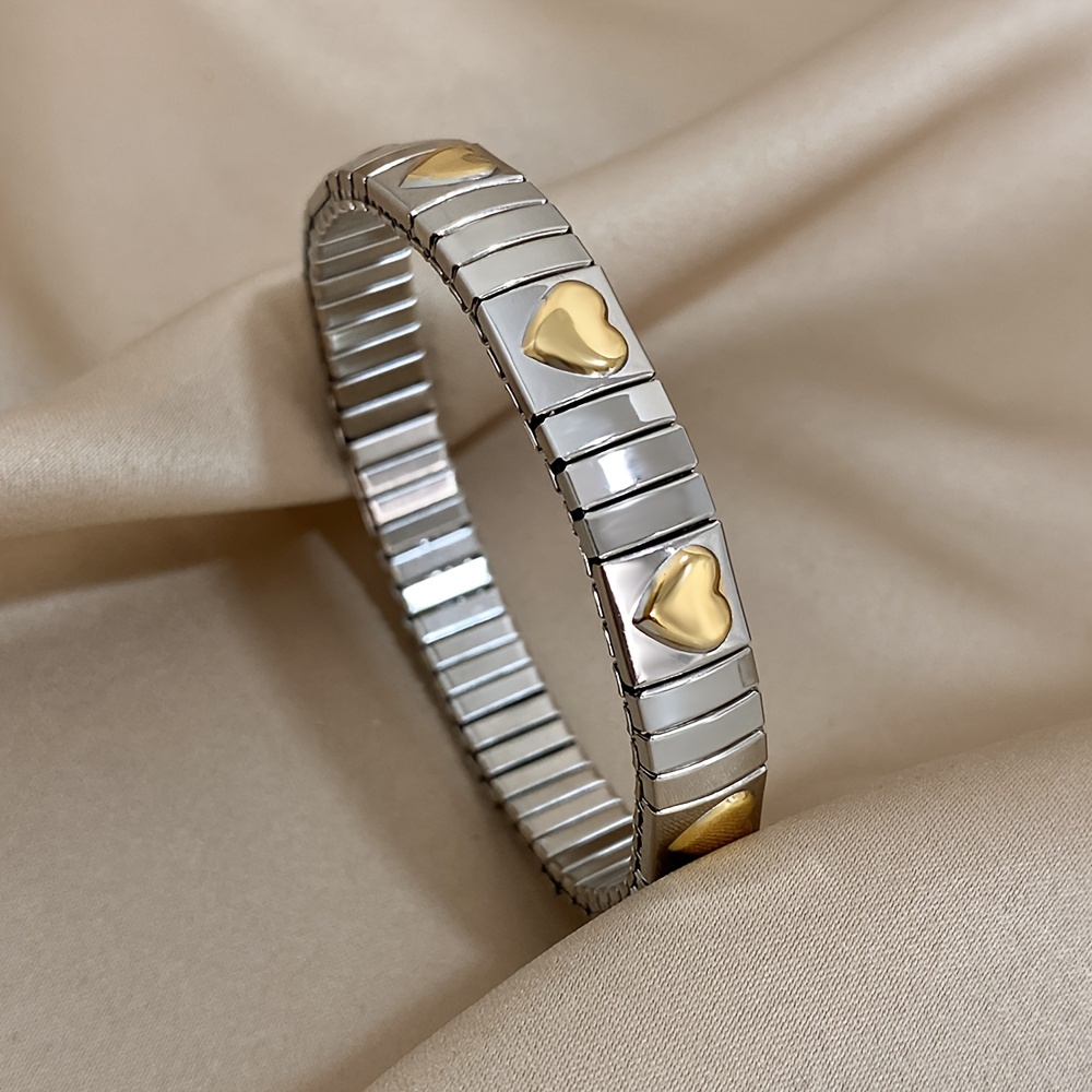 Image of Selling New Women' Steel Elastic Bracelet Combination, Stacked Bracelet