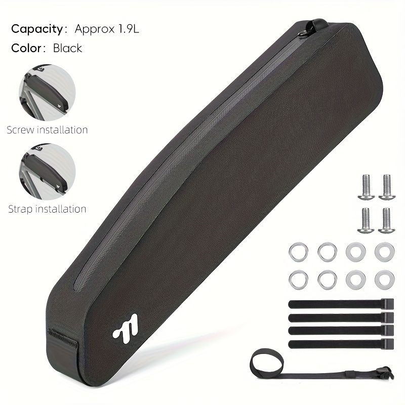 Image of West Biking Bike Extra Long Top Tube Bag 1.9l Large Capacity Bike Top Tube Bag Bicycle Accessories Large High Quality Bikepack For Mtb & Road Bikes