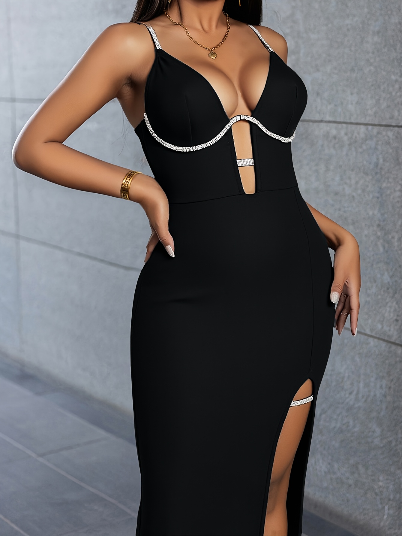 white christmas dresses Simone Cut Out One Shoulder Pink Maxi Dress - 4 main image 1