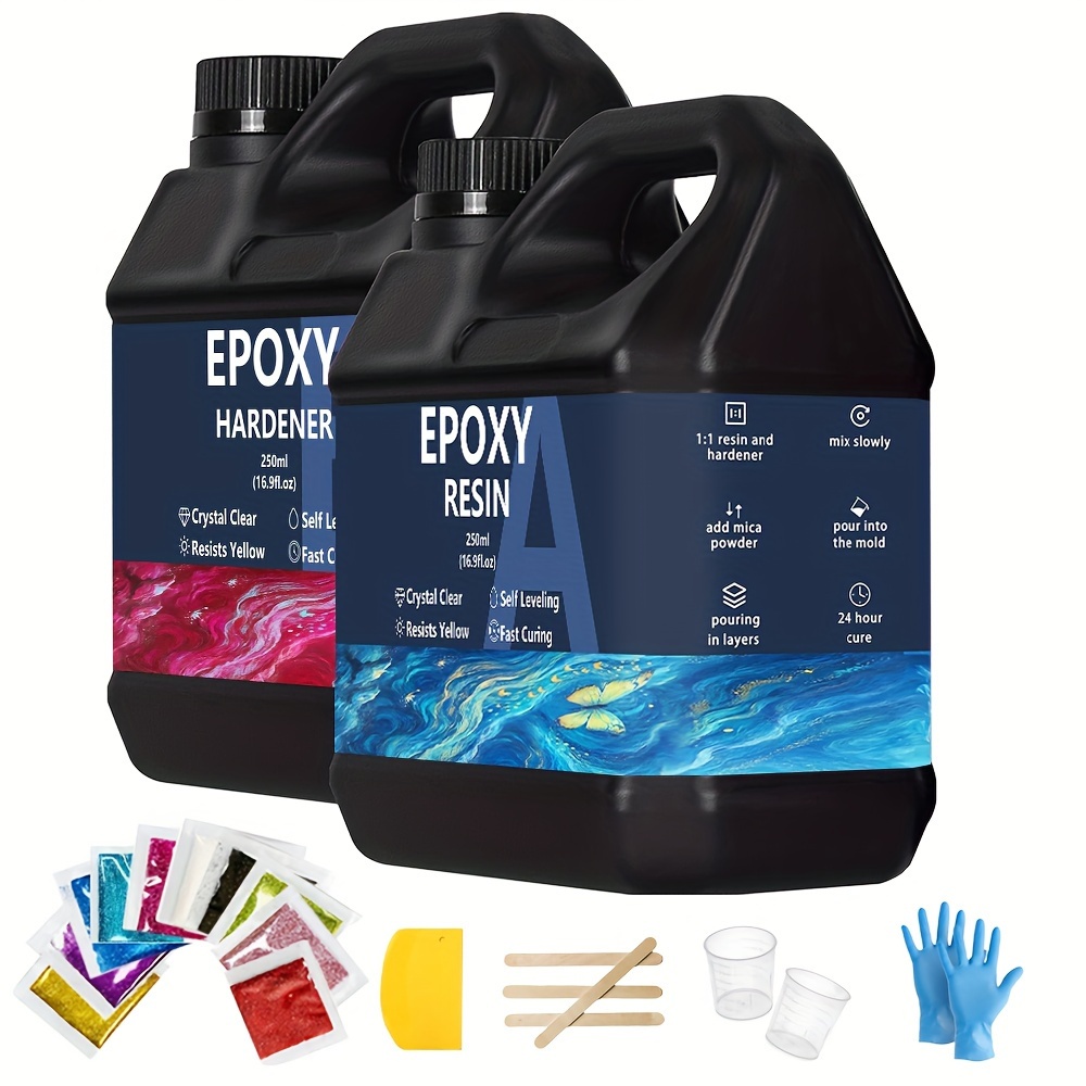 

Epoxy Art Kit, 1 Gallon, Synthetic , , & Sewing Supplies, Clear & , 5x Yellowing, For & Pendants