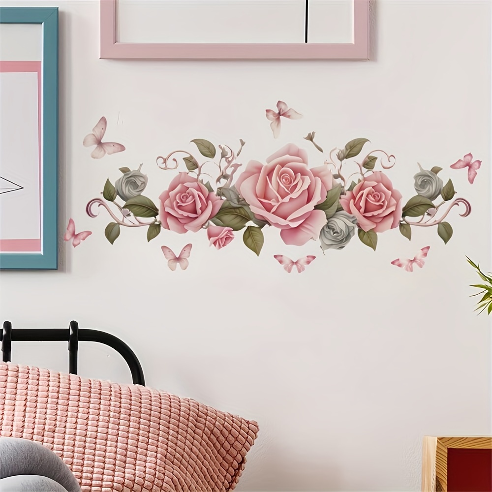 

Charming & Butterfly Wall Decal - Waterproof, Removable Pvc Sticker For Bedroom, Living Room, And Home Decor