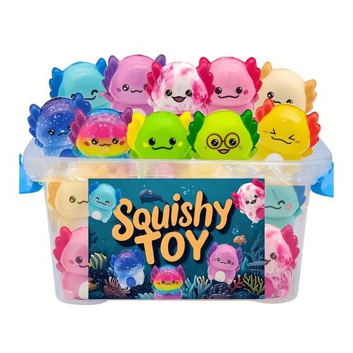 10pcs axolotl toys cute animal slow rising squishies toys for kids boys girls suitable for classroom rewards valentines party favors treasure box prizes ideal for valentine and easter gift random styles