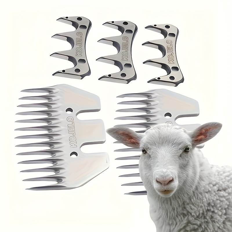 

Premium Stainless Steel Sheep & Goat Shearing Comb - 13t & 4t Blades For Precision Wool Trimming, Durable Metal Handle Perfect For Homesteaders And Professional Shearers Alike - Get Yours Today!