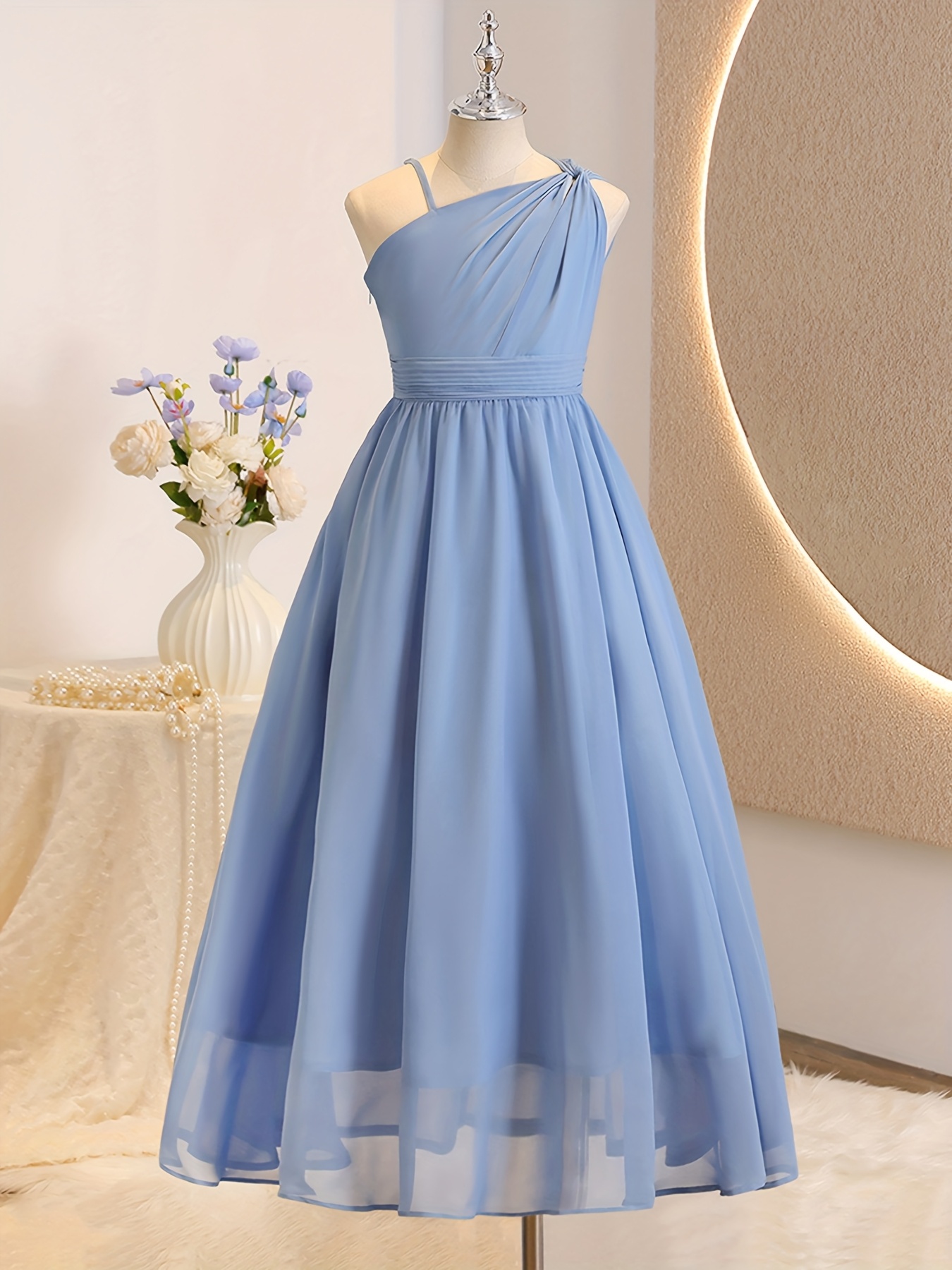 green emerald velvet dress Lace Flower Girl Dress Children Kids Beautiful Wedding Party Dress Gir main image 1
