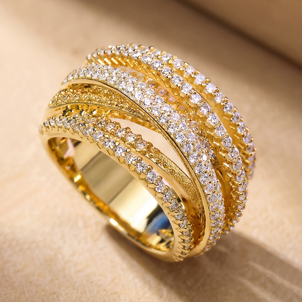 Women's Multi-layer Cross Ring, Fashionable Gift