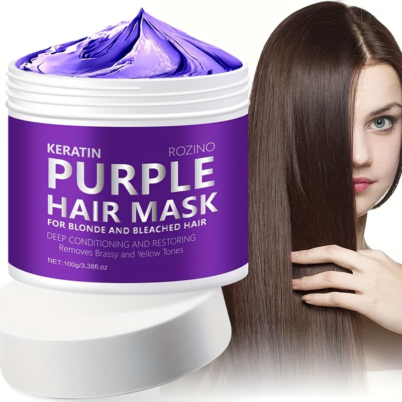 Keratin Purple Hair Mask 100g Moisturizing Deep Conditioner For Blond