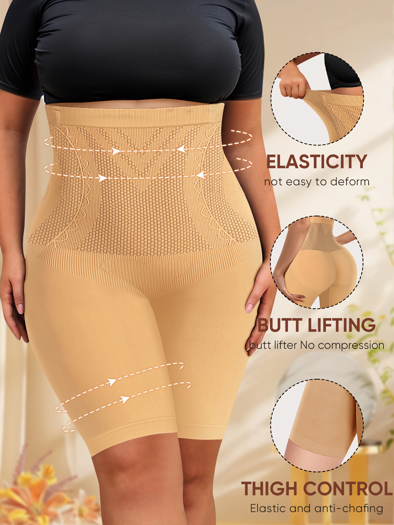 Culotte Gainante Femme – Taille Haute Remonte-Fessier Sous-vêtements grande taille, Très grande taille, Culotte taille haute gainante, Gainante et remonte-fessier, Culottes sans coutures, Sous-vêtements pour femme, Culottes, Boxers-culottes