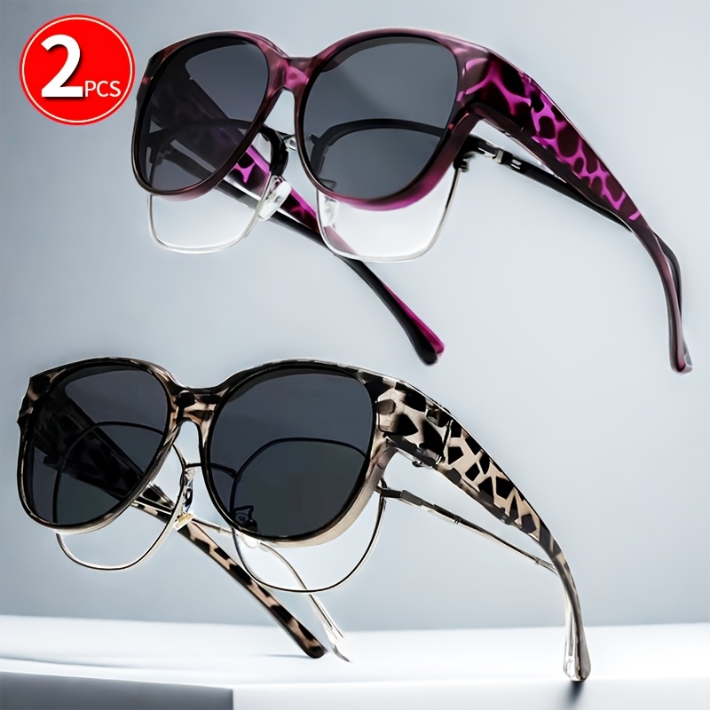 

Lot de 2 Lunettes Rétro pour Monture de Lunettes de Mode, pour Hommes et Femmes, Conduite en Extérieur et Voyage, pour , Accessoires Photo et Cadeau pour Anniversaire, Vacances, Fête, Noël