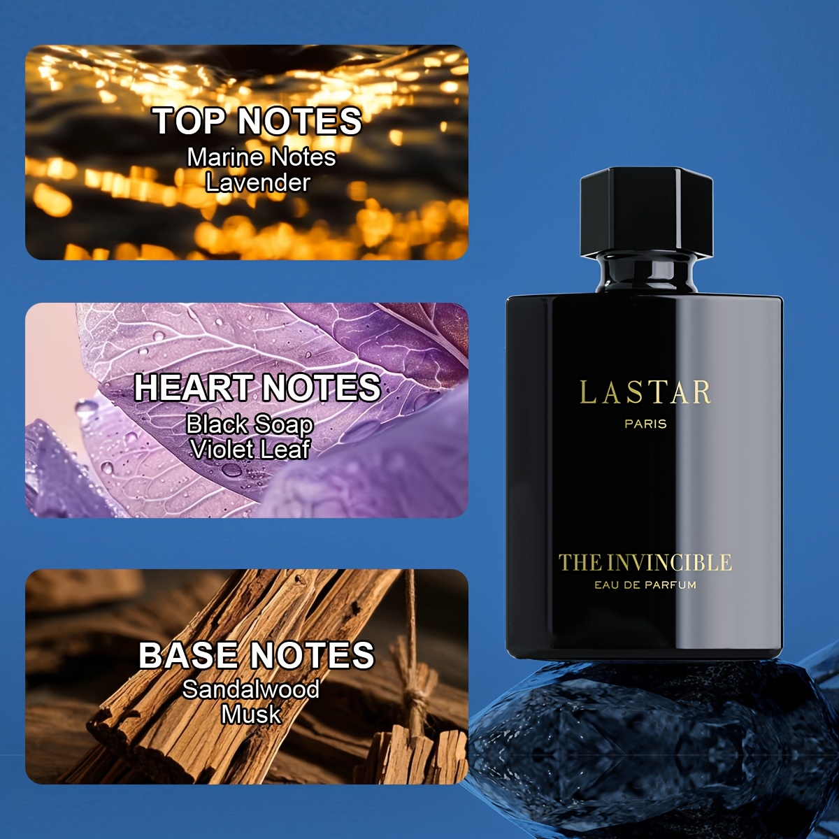 LASTAR Black Classic Pheromone Perfume for Women & Men - Long-Lasting Woody Scent with Violet Leaf, Sandalwood & Musk, Elegant Black Luxury Gift Box, Unisex Cologne for Dating & Special Occasions, Holiday Surprise Gift for Wife, Girlfriend - Image 7