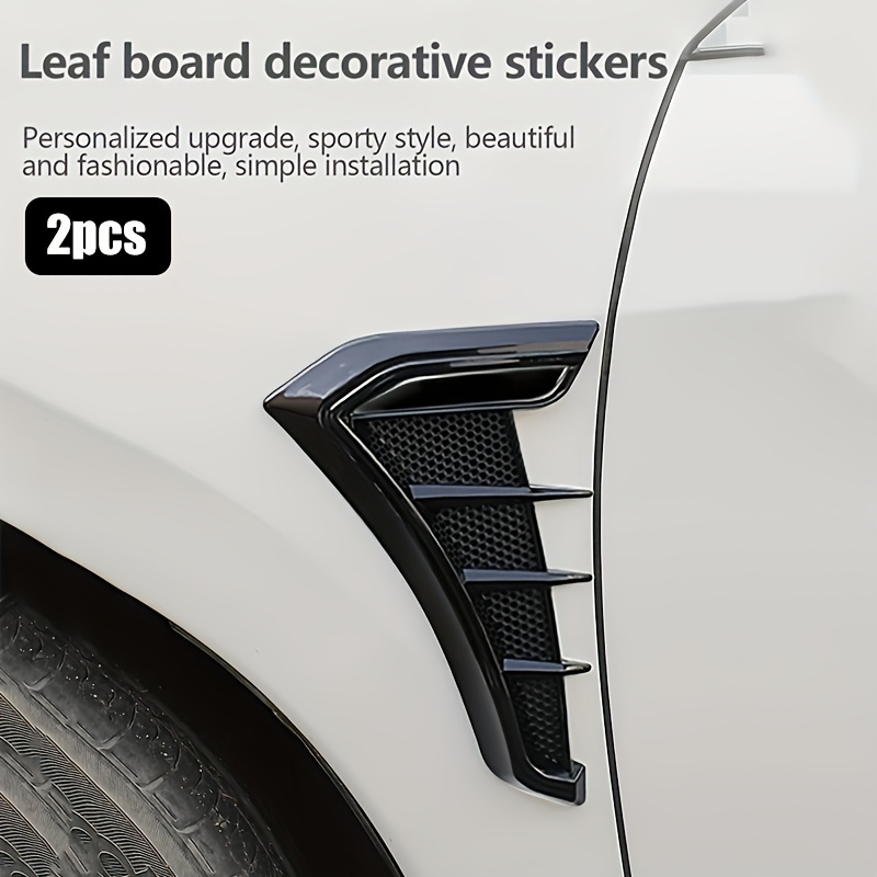 

[717 Stickers] 2pcs Car Fender Stickers Fender Air Universal Stickers Air Outlet Stickers Accessories Stickers