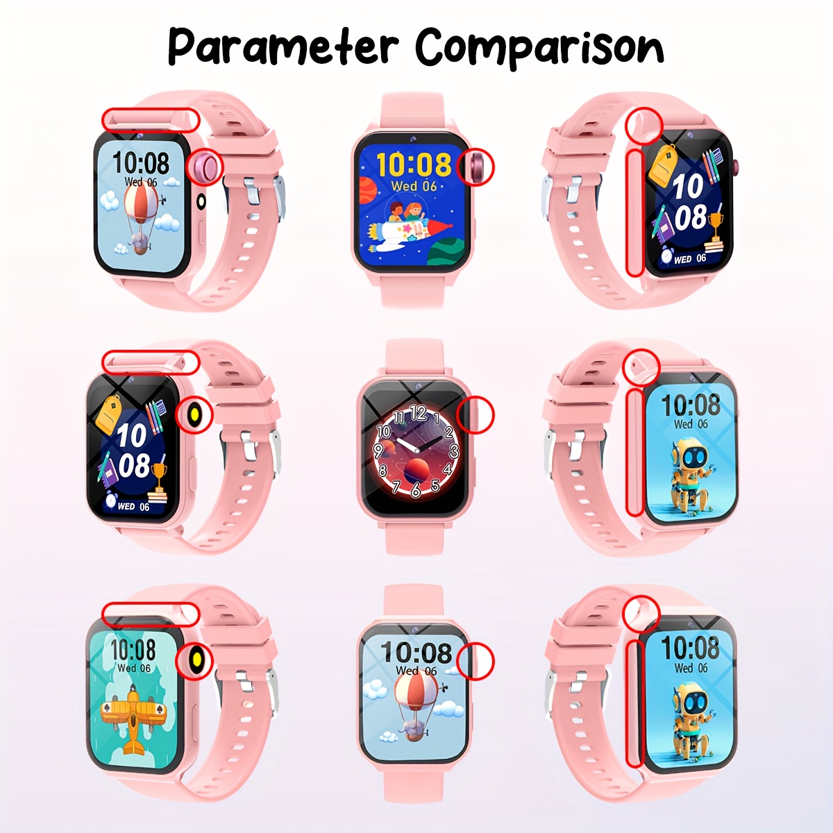 Smartwatch voor Kinderen - Educatief Spelhorloge met 18 Ingebouwde Games, Camera, Video-opname, Muziekafspelen, Stappenteller, Wekker, Zaklampje – Het Perfecte Cadeau voor Tieners en Kinderen, Leuk Lerend Gadget, Activiteiten Tracker Voor Kids, Kleurrijk Horloge Verwarmd Draagcomfort Stevige Constructie Multifunctionele Accessoire Schoolleeftijd