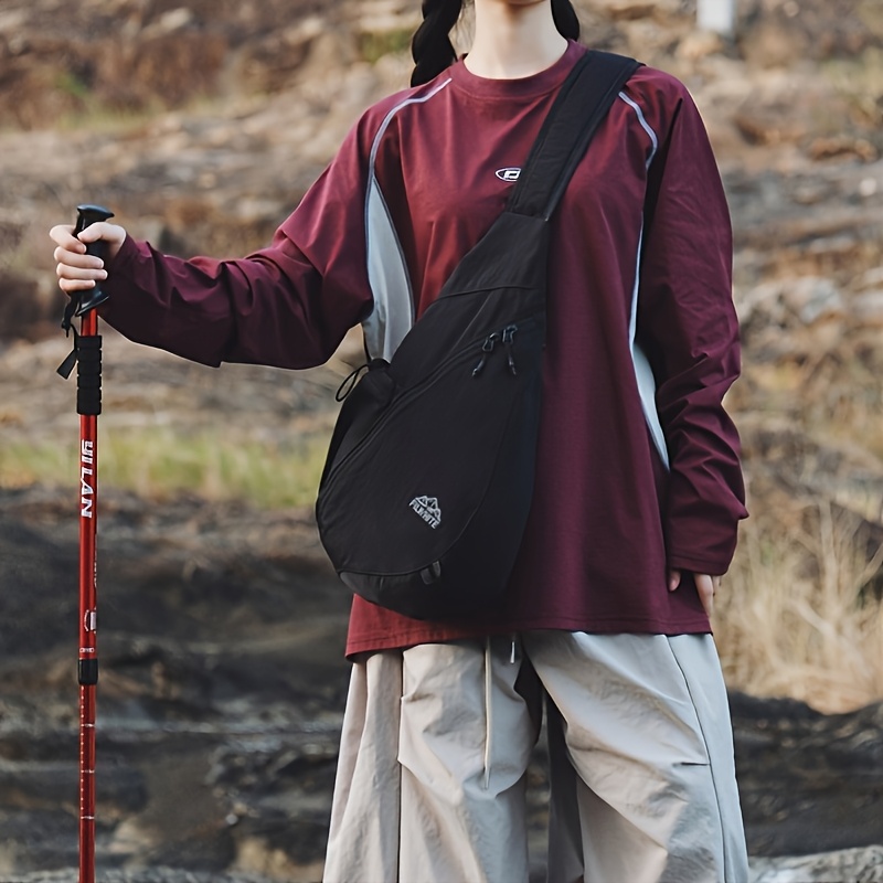 Wasserdichte Sling Chest Bag Mit Flaschenhalter Für Wanderungen_voghion.com