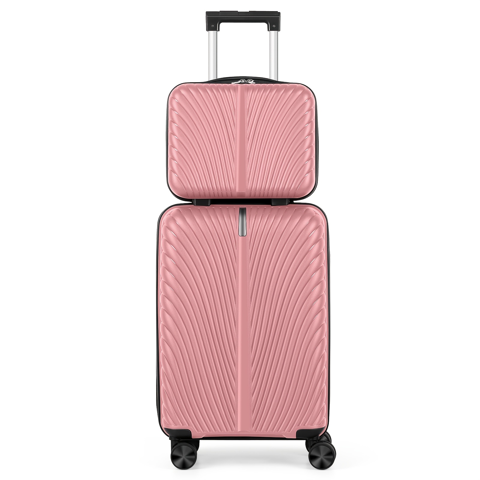 1pc/2pcs Suitcase Set Boarding Luggage Bag, 20inch Satchel Suitcase And 14inch Handbag Can Be Worn Diagonally Across The Trolley Case, with Wheels, Multi-Color Suitcase, for Office