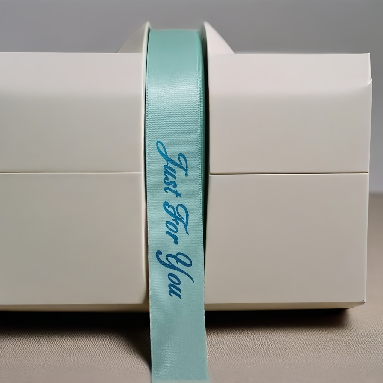 TEMU Custom High-quality Ribbons In Multiple Colors - 2.5cm Wide X 5.47 Yards Long, Featuring Personalized Cursive Font. Available With Custom