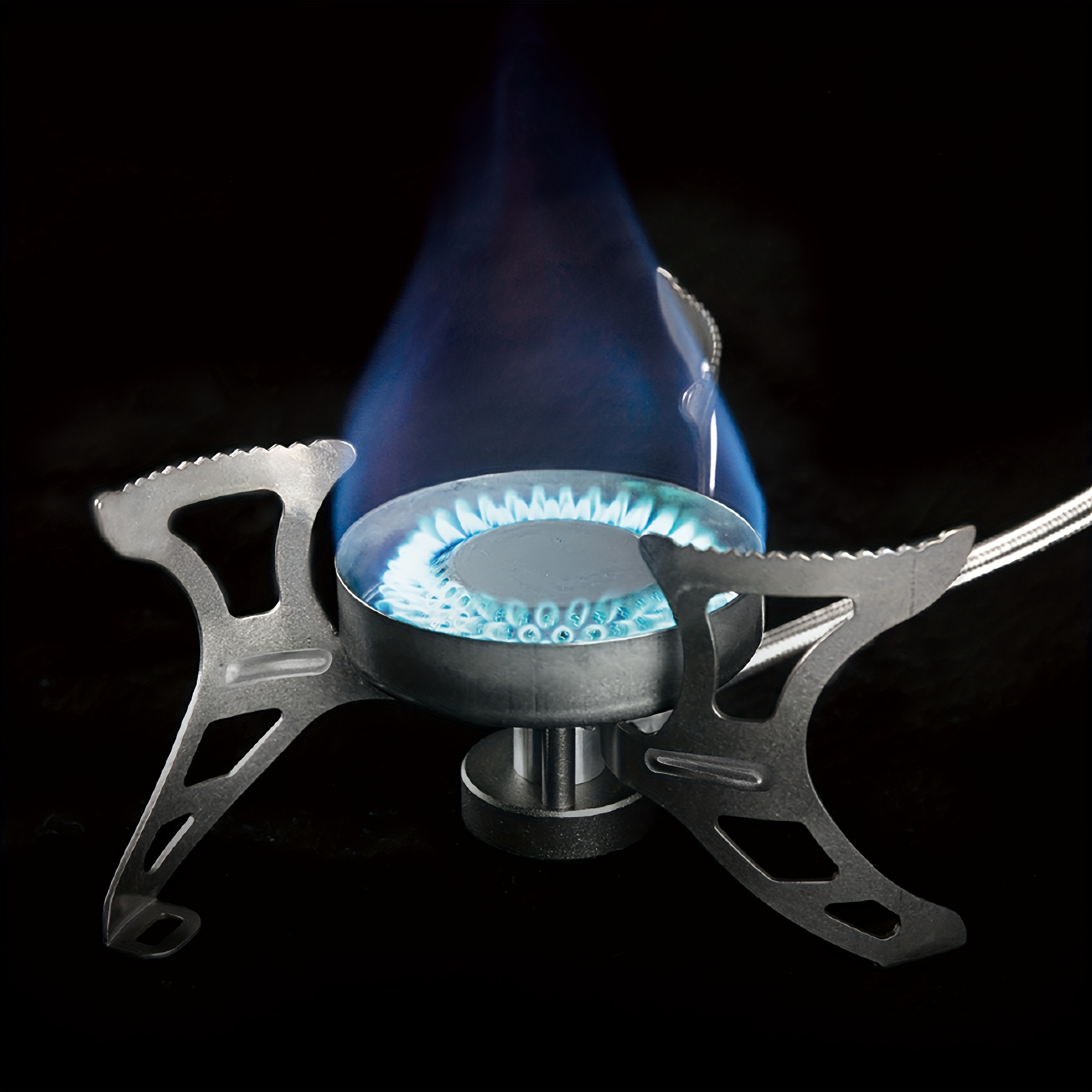 [Lightweight Windproof Camping Stove] Ultra-Lightweight Windproof Camping Stove - Portable, Collapsible Burner for Hiking & Picnics, Stainless Steel with Carry Case