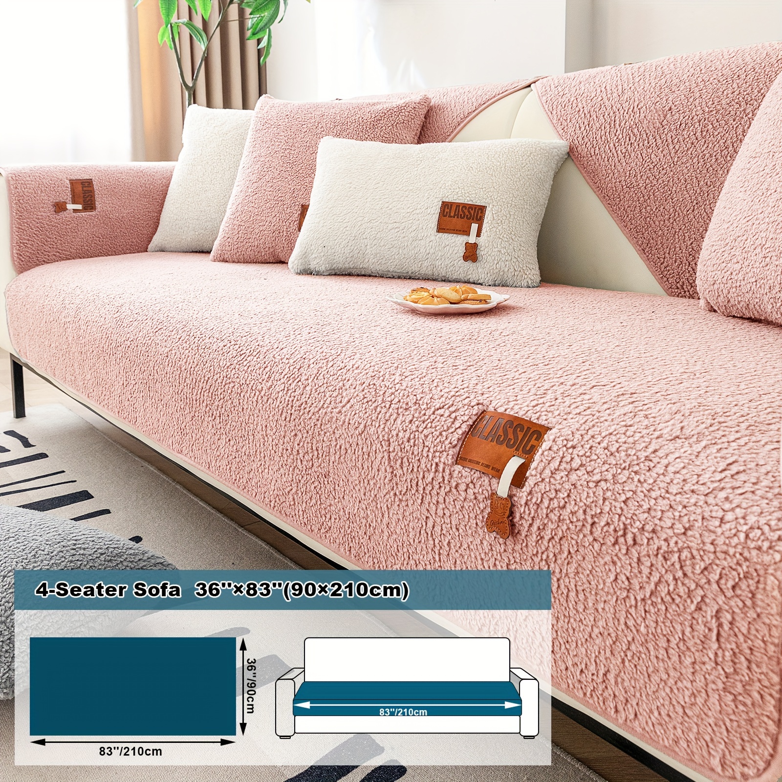 pieza cubierta sofá terciopelo engrosado mascotas Temu Colombia