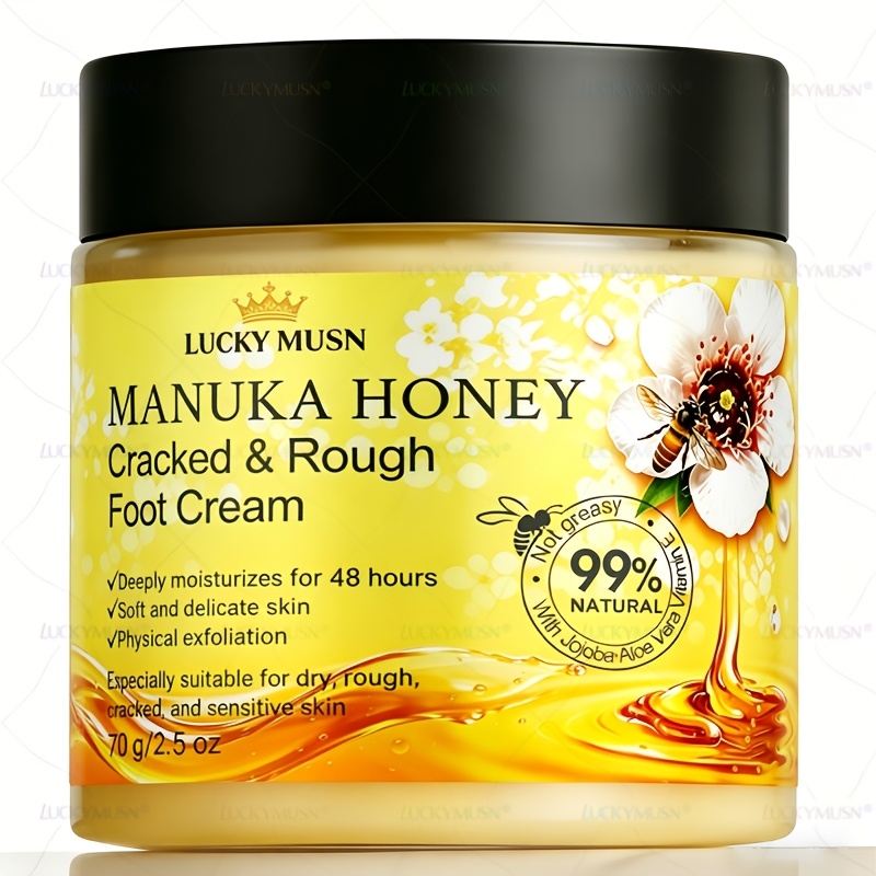 Image of And Foot Care Cream, Suitable For Dry, Cracked, And Rough Skin, Provides 48-hour Deep Hydration, Leaving , Smooth, And Delicate. Gentle And Non-greasy. 70g/2.5oz