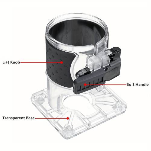 Electric Tool Accessories, Woodworking Trimming Machine Transparent Cover Base 3700-3, 3700-4 Woodworking Tools And Accessories Woodworking Tools Gadgets