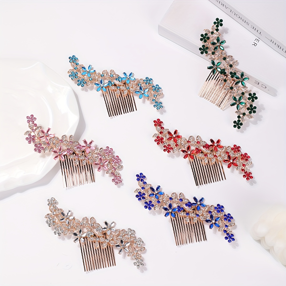 bridal headpiece back of head